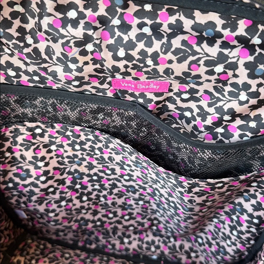 Vera Bradley Black Quilted Campus Backpack~pls read!